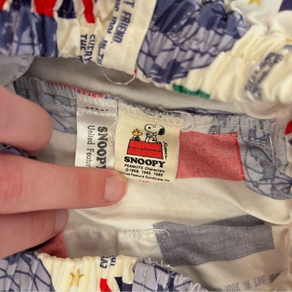 Snoopy Peanuts Vintage 80s World Flag Globe Shorts - Picture 5 of 5